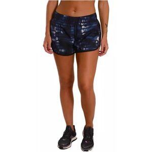 Adidas Running Shorts Size XL Blue/Black Graphic Shorts Lined Lightweight